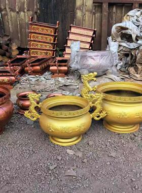 大香炉寺庙铸铁四方鼎供佛炉