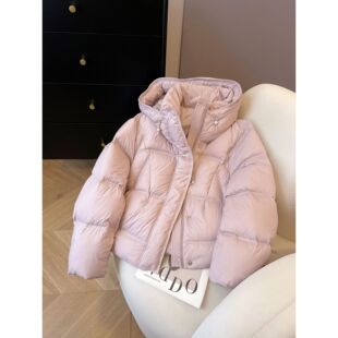 云朵泡芙连帽龟背棉服女款秋冬季2025年时尚韩系百搭新款保暖外套