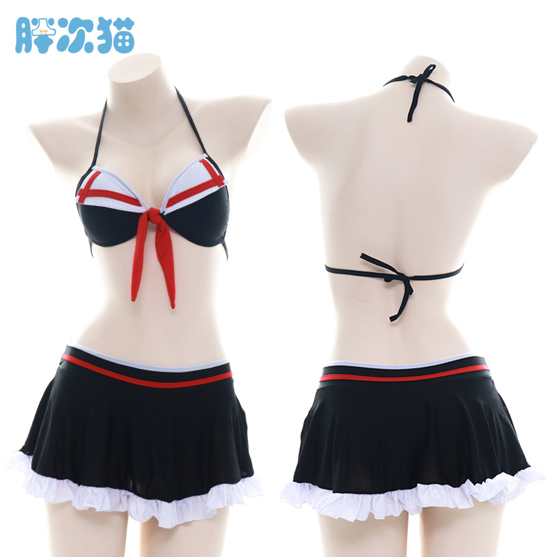 舰娘夕立泳装啦啦队服表演服
