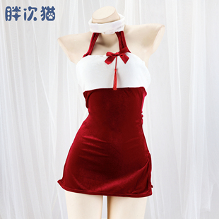 挂脖包臀裙 性感连衣裙睡裙睡衣露背吊带裙礼物私房家居服