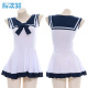 水手服睡裙 性感家居服 日系学生蝴蝶结JK制服睡衣长款