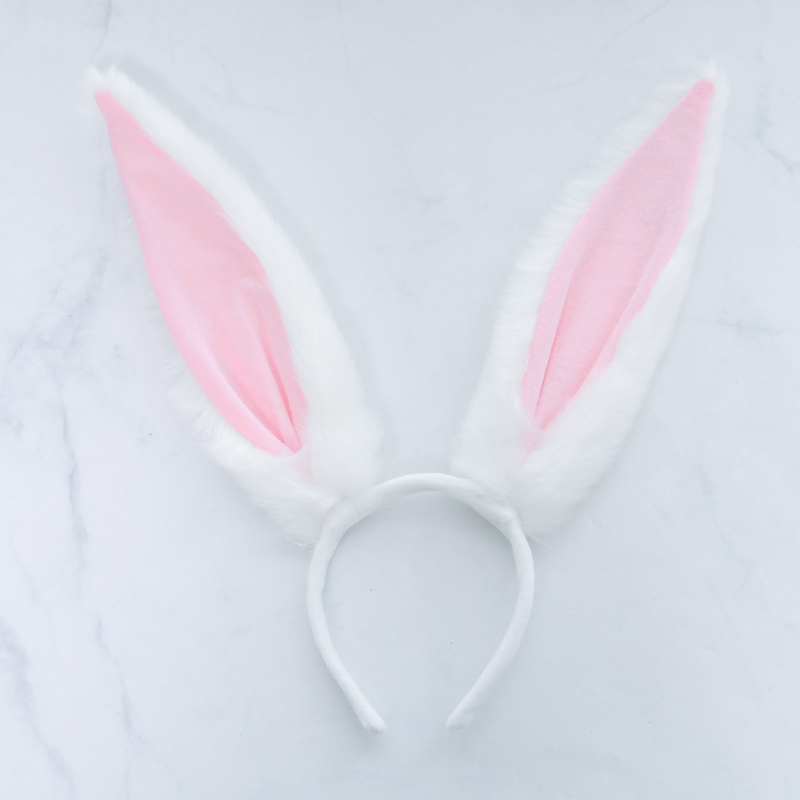 兔耳朵发箍cos头饰毛绒
