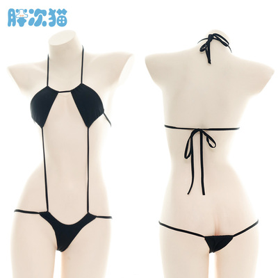 连体比基尼绑带内衣性感睡衣