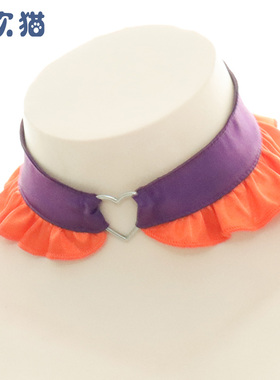 万圣节爱心魔术贴调节脖环