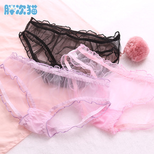 【2件起包邮】全透明内裤 日系蕾丝胖次 少女可爱小内内