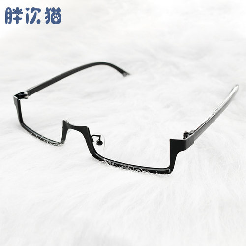 COS网红半框方架装饰镜