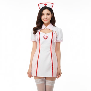 纯情护士装制服 性感吊带连衣裙私房睡衣包臀睡裙私房家居服