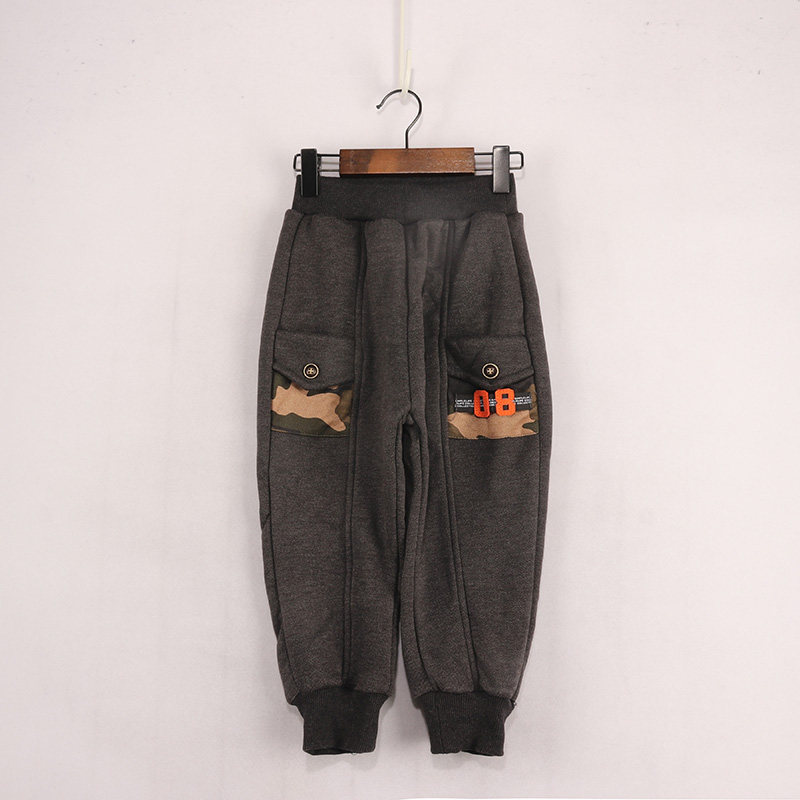 两侧翻盖口袋迷彩08橙字加绒