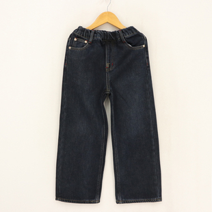 阔腿裤 男女童门襟黄线闪电红线磨毛厚款 D1F 童装 内销冬款