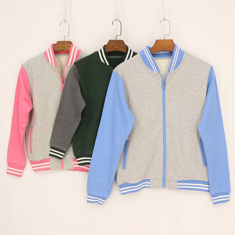 内销春秋款童装   大童三色螺纹立领长袖休闲纯棉外套  6p- 3-2