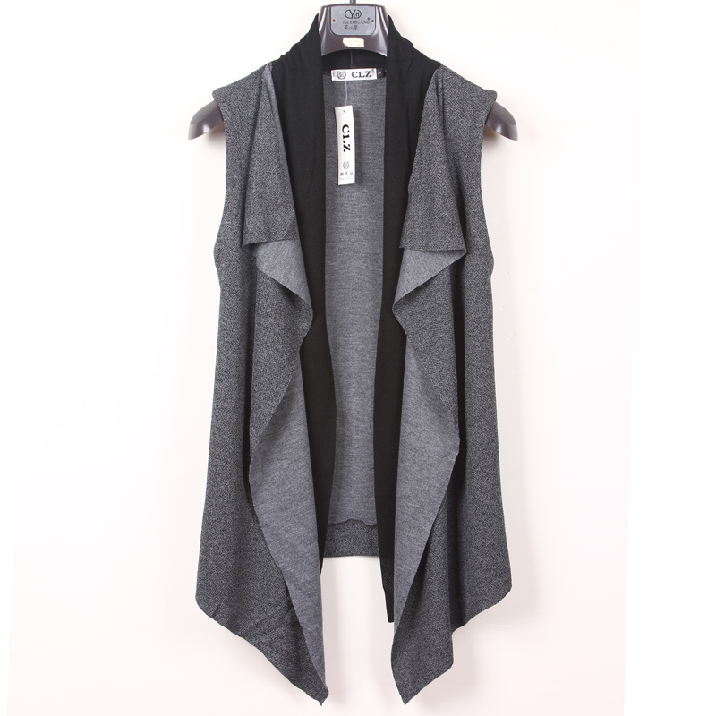 潮流韓版男士假兩件馬甲外套