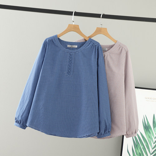 2025新款秋装胖妹妹大码衬衣