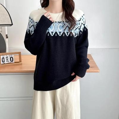 冬装加厚200斤大码宽松新款毛衣