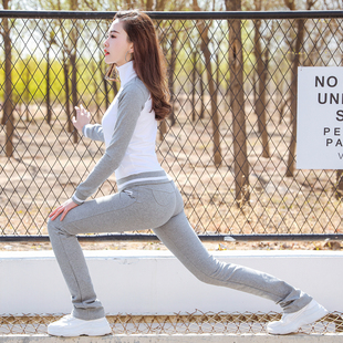 休闲套装女 时尚立领卫衣洋气显瘦秋天两件套 2019修身运动套装女