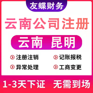 云南昆明公司个体营业执照法人注销异常解除税务银行工商注销地址