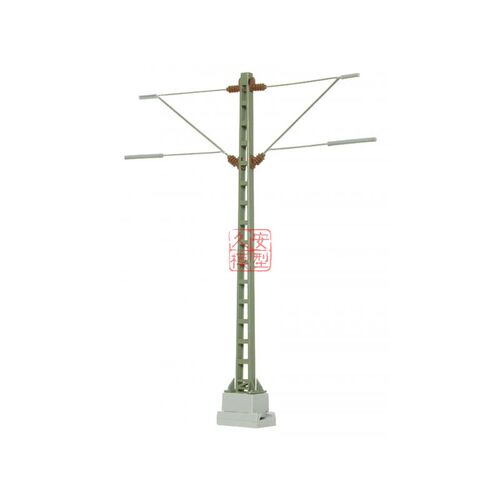 久安铁道 1:87 模型场景 VIESSMANN 4112 接触网标准支柱 双悬臂