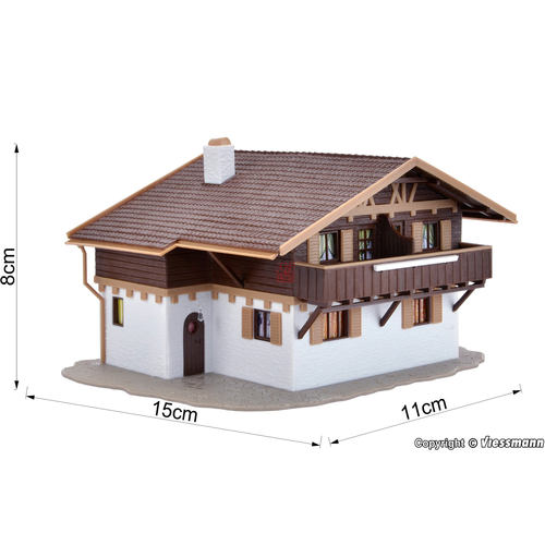 久安铁道 沙盘建筑模型HO1:87 Vollmer 49252山区的民宿酒店