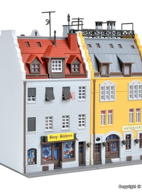 久安铁道沙盘建筑模型1:160N比例KIBRI 37163 城市尖顶公寓