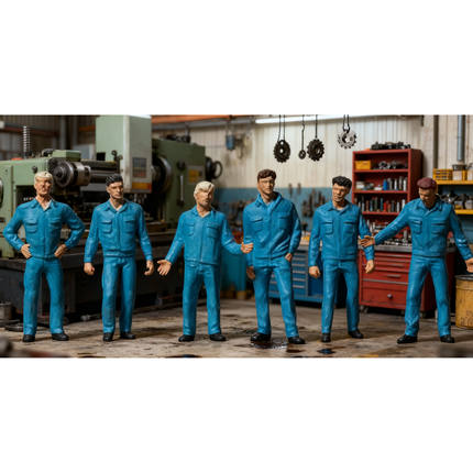 久安铁道 仿真人物 微缩小人 1:87 PREISER 14031 机修工