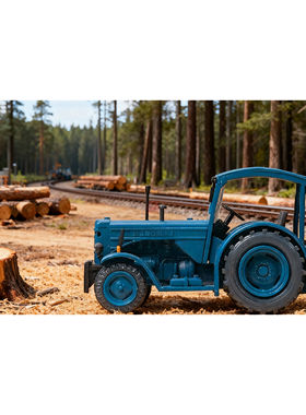 久安铁道 1:87 PREISER 17916 德国Hanomag R55拖拉机 林场配置