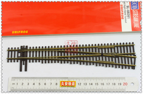 久安铁道PECO专业火车轨道CODE83 SL-U8361 #6道岔右开 通用岔芯