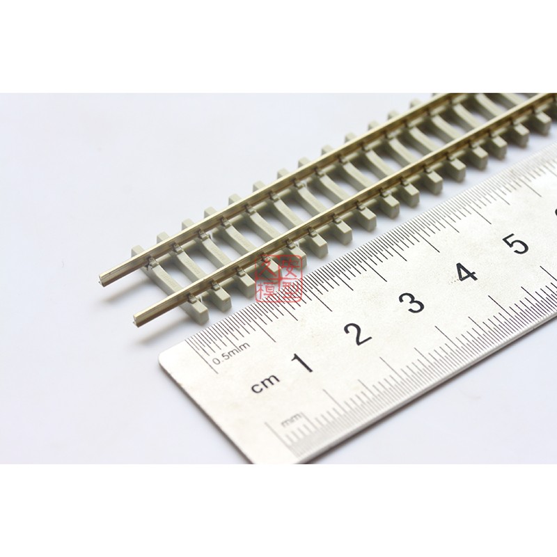 PECO专业火车轨道 N比例1:160 SL-303 可弯曲长直轨91.4CM 水泥枕