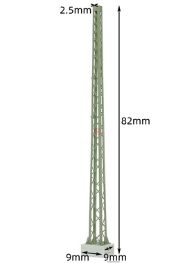 N比例1:160 VIESSMANN 4315铁路接触网 软横跨钢架立柱 高82mm
