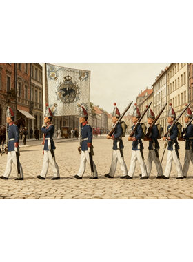 1:87 PREISER回眸百年系列 12188 普鲁士第一卫队 波茨坦1894年