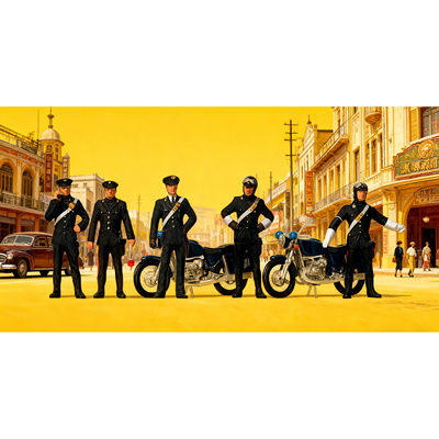 久安铁道 仿真人物 微缩小人 1:87 PREISER 10175 武装警察临检