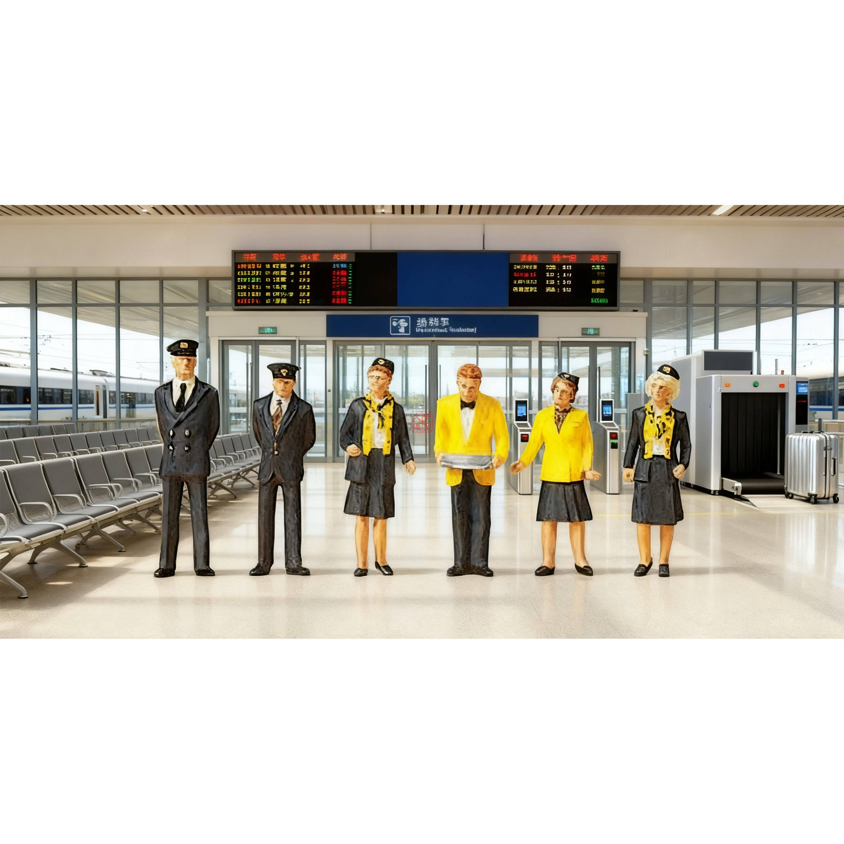 久安铁道 仿真人物 微缩小人 1:87 PREISER 10375 德国铁路列车员