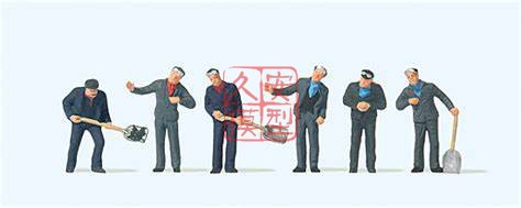 仿真人物 微缩小人 1:87 PREISER 10788 法国蒸汽机车驾驶员和司