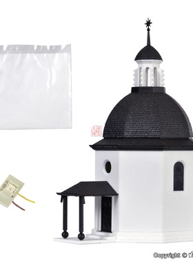 久安铁道沙盘建筑模型1:160N比例VOLLMER 47612 平安夜纪念小教堂