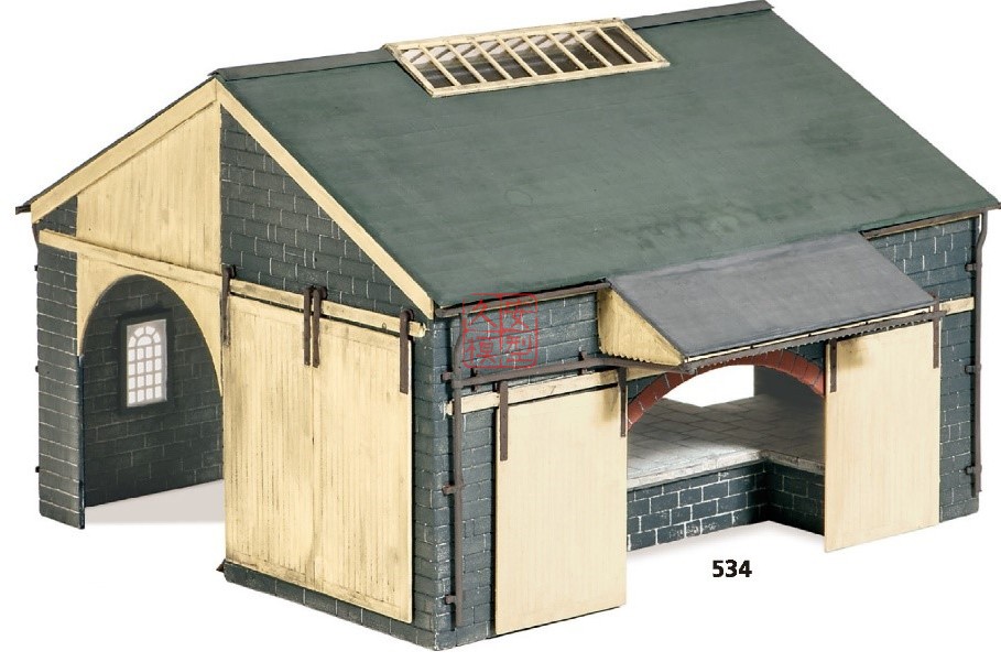 久安铁道PECO沙盘场景建筑模型RATIO OO/HO 534 货栈
