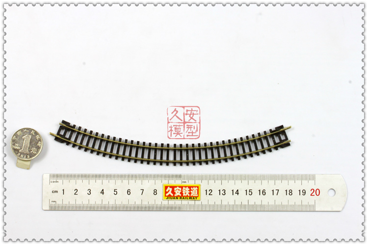 PECO 专业火车模型轨道 N比例1:160 ST-12 一号弯双倍长度 木枕