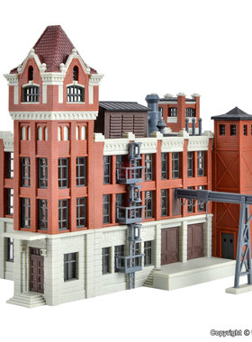 久安铁道沙盘建筑模型1:160N比例KIBRI 37223 19世纪的德国工厂