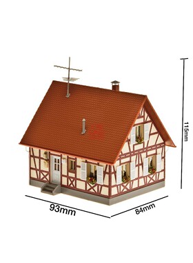久安铁道沙盘建筑模型1:87HO FALLER 130222 半木结构农村住宅