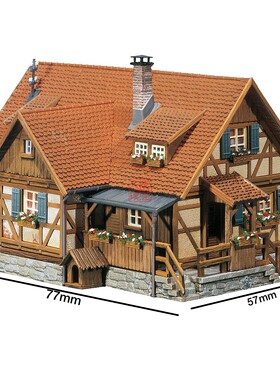 久安铁道沙盘建筑模型N比例1:160 FALLER 232340乡村半木结构住宅