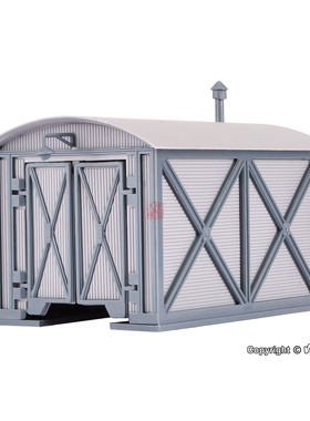 久安铁道沙盘建筑模型1:160N比例VOLLMER 47610 单线临时车库