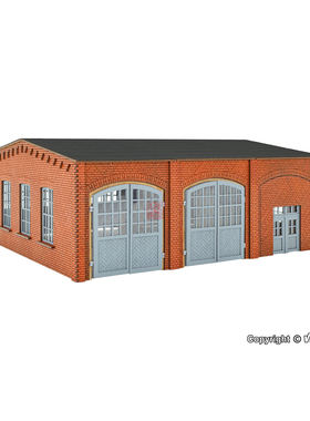 久安铁道沙盘建筑模型1:160N比例VOLLMER 47558 汽车修理厂