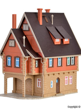 久安铁道沙盘建筑模型1:160N比例 VOLLMER 47732 半木结构3层民居
