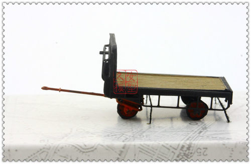 久安铁道 ARTITEC 1:87 387.32-BK 站台行李拖车 黑色