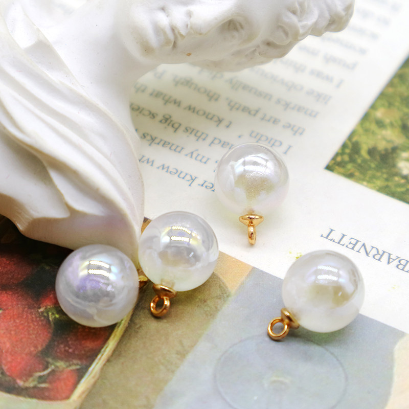 인어 진주 단추 프랑스 스타일 틈새 디자인 기질 셔츠 쉬폰 장식 단추 절묘한 작은 단추