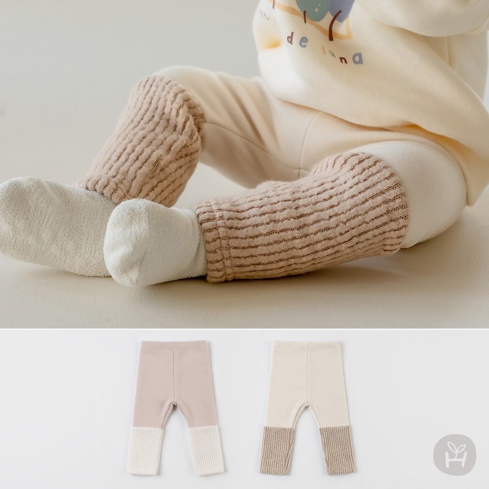 韩国婴儿春秋拼接打底裤加绒加厚男女婴儿裤婴幼儿冬装大屁屁裤