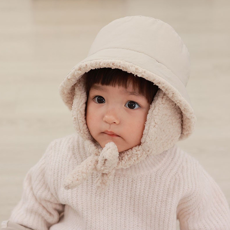 applecat宝宝毛绒帽韩国进口