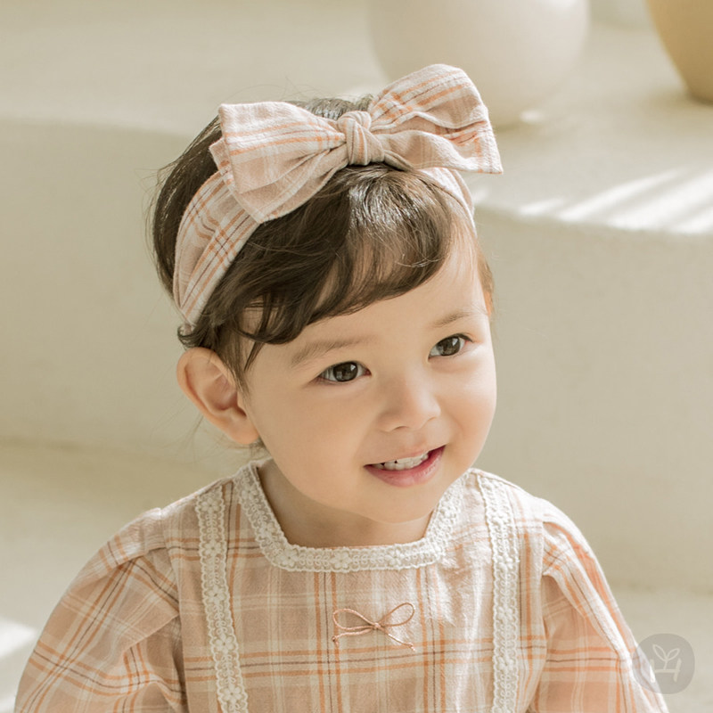 韩国进口女婴儿蝴蝶结发带春秋束发带1-2岁宝宝发饰头饰公主发带
