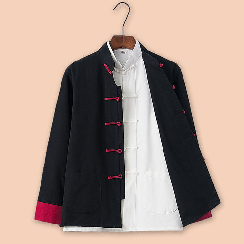 男青年潮牌复古民族改良版唐装