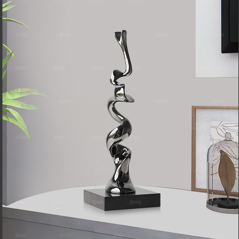 现代简约蒸蒸日上抽象雕塑摆件