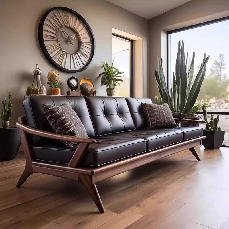 新中式胡桃木罗汉床中古风实木沙发床贵妃榻实木客厅禅意沙发新款,住宅家具,实木沙发,淘宝优惠券,粉丝福利购,淘宝优惠卷