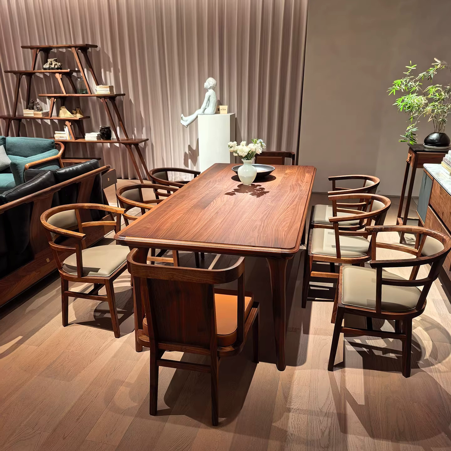 宋氏美学实木茶桌椅组合现代简约黑胡桃木泡茶桌茶台茶几酒店民宿,住宅家具,家用茶台/茶桌,淘宝优惠券,粉丝福利购,淘宝优惠卷