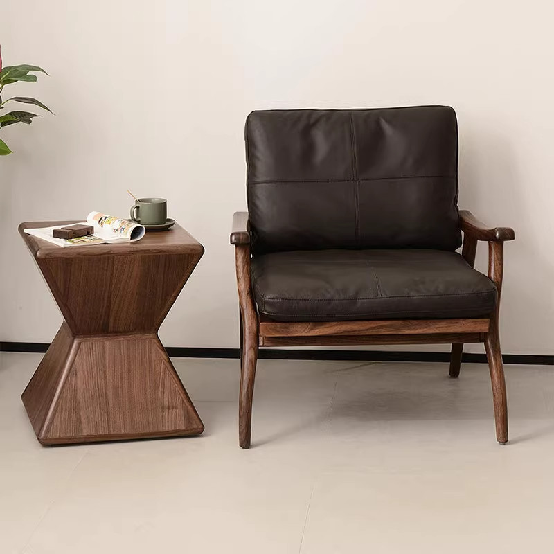 中式北美黑胡桃木高端单人沙发椅轻奢休闲椅客厅单人休闲椅家用,住宅家具,摇椅,淘宝优惠券,粉丝福利购,淘宝优惠卷